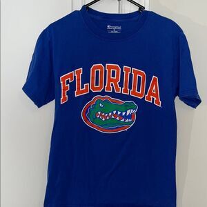 worn kids youth Blue Florida Gators UF Champion College Shirt S Boys Gainesville